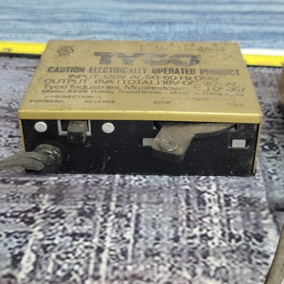 Vintage Tyco 2pcs electric train transformers hobby UNTESTED - Picture 5 of 7